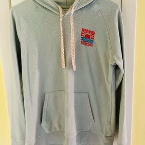 Rhythm Light Blue Hoodie with Embroidered Patch